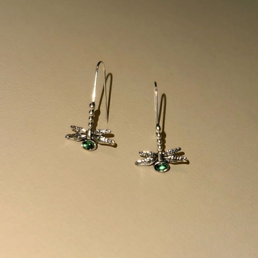 Dragonfly earrings N843 - Picture 2 of 4